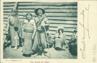 Argentinien: Familie de Indios ( Eingeborene Stämme )1901 Boenos Aires nach Wien