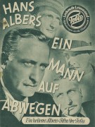 Ohne Nummer: Ein Mann auf Abwegen ( Herbert Selpin ) Hilde Weissner, Charlotte Thiele, Kurt Den Douven, Peter Voss, Hilde Sessak, Werner Fuetterer, Gustav Waldau, Herbert Hübner