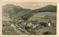 NÖ: Gruß aus Aggsbach - Dorf gegen Karthause 1929 Fotokarte ( Wachau )