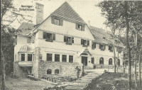 NÖ: Gruß vom Anninger Schutzhaus 1913 von Baden nach Perg OÖ nach Wien Irrläufer