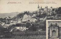 NÖ: Gruß aus Artstetten NÖ. Schloss und Gruft von Erzherzog Franz Ferdinand 1918