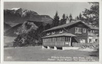 NÖ: Gruß von der Wilhelm Eicherthütte Hohe Wand 1942 ( mit Postablage )