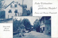 NÖ: Gruß aus dem Schneedörfl Reichenau um 1900 Gathaus Freysmuth ( Werbeblatt )