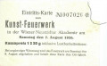 NÖ: Gruß aus Wiener Neustadt Akademie 1926 Eintrittskarte zum Kunst Feuerwerk