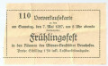 NÖ: Gruß aus Wiener Neustadt Brauhof 1927 Eintrittskarte Frühlingsfest